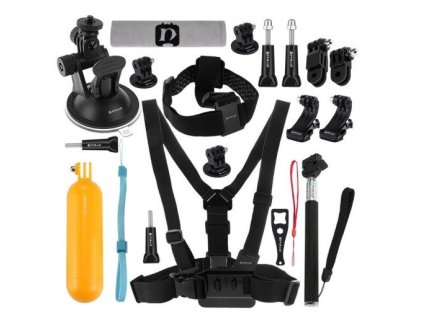 Puluz sada 20 kusov príslušenstva pre športové kamery (vrátane Osmo Action 5 Pro, Insta360 Ace Pro 2) PKT18