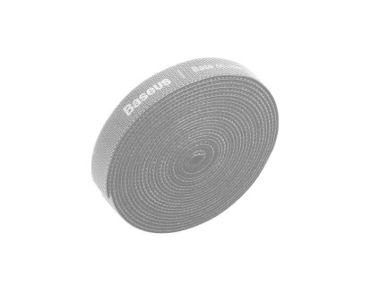 Baseus Rainbow Circle Velcro Straps, organizér káblov 3 m (sivý)