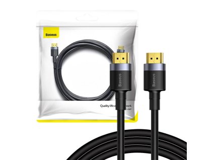 Adptérový káel Baseus Cafule 4KHDMI (samec) to 4KHDMI (samec) 2m čierny
