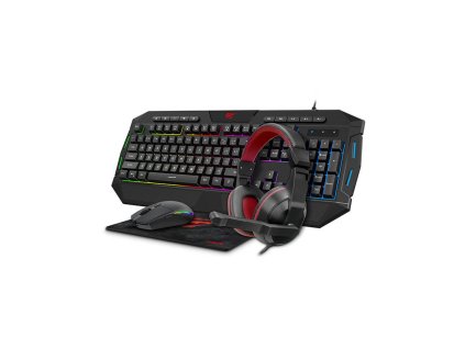 Havit GAMENOTE herný set 4 v 1 KB501CM Slúchadlá + klávesnica + myš + podložka pod myš