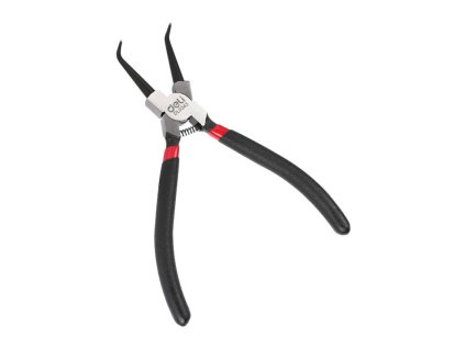 Ohýbané kliešte na vnútorné poistné krúžky 7" Deli Tools EDL0343 (čierne)