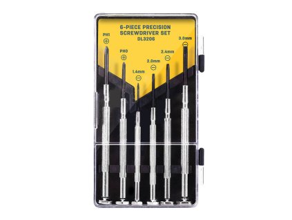 Sada presných skrutkovačov Deli Tools EDL3206, 6 kusov