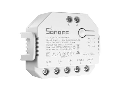 Inteligentný spínač WiFi Sonoff Dual R3