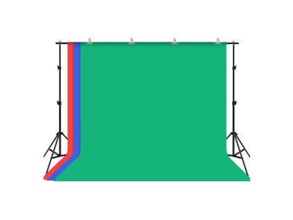 Podpera pozadia pre fotoštúdio Puluz 2x3m + pozadie 3 ks PKT5205