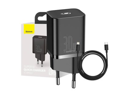 Sieťová nabíjačka Baseus Super Si Quick Charger 1C 30W (čierna)