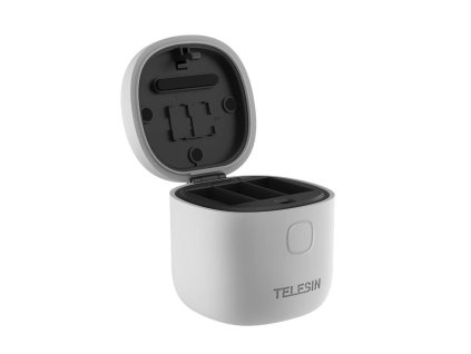 Vodotesná nabíjačka Allin box Telesin s 3 slotmi pre GoPro Hero 11 / Hero 10 / Hero 9