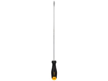 Plochý skrutkovač Deli Tools EDL6263001, 6x300 mm (čierny)