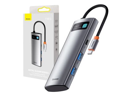 Baseus Hub adaptér 7v1 USB-C na 2x USB 3.0 + HDMI + USB-C PD