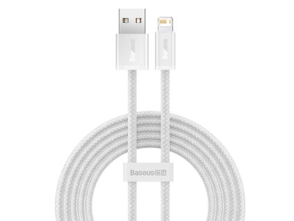 Baseus Dynamický kábel USB na Lightning, 2,4 A, 2 m (biely)