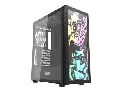 Počítačová skriňa Darkflash DK210 Graffiti (čierna)
