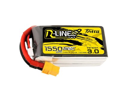 Tattu R-Line verzia 3.0 1550mAh 14,8V 120C 4S1P XT60 batéria