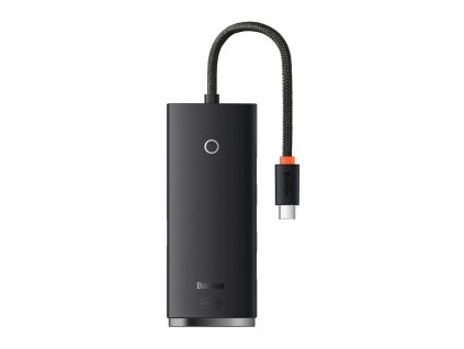 Rozbočovač 4 v 1 Baseus Lite Series USB-C na 4x USB 3.0 + USB-C, 25 cm (čierny)