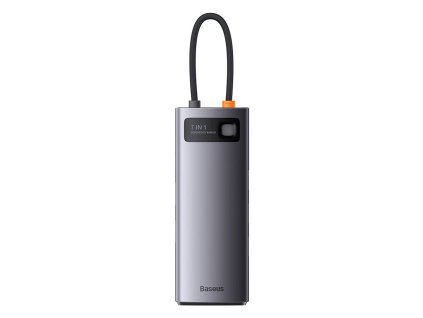 Rozbočovač 7v1 Baseus série Metal Gleam, USB-C na 3x USB 3.0 + HDMI + USB-C PD + VGA + Ethernet RJ45