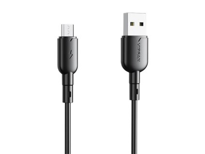 Kábel USB na Micro USB VFAN Colorful X11, 3A, 1m (čierny)