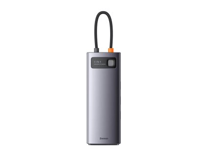 Rozbočovač 9v1 Baseus Metal Gleam Series, USB-C na 2x USB 3.0 + 2x HDMI + USB 2.0 + USB-C PD + Ethernet RJ45 + microSD/SD