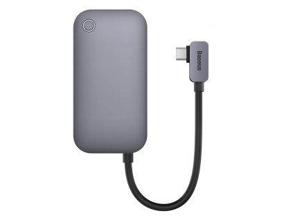 Rozbočovač 4v1 Baseus PadJoy Series USB-C na USB 3.0 + HDMI + USB-C PD + 3,5 mm jack (sivý)