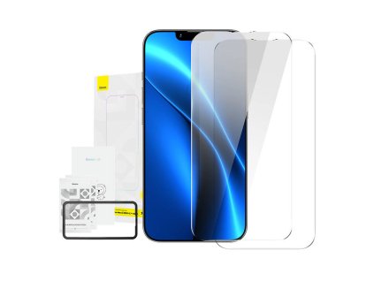 Baseus Crystal Tvrdené sklo 0,3 mm pre iPhone 14 Plus/13 Pro Max (2 ks)