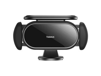 Solárny elektrický držiak telefónu do auta Baseus Steel Cannon Pro (čierny)