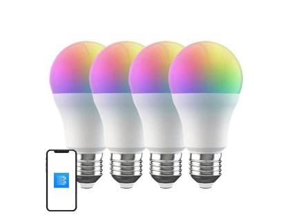 Inteligentné LED BLU žiarovky Broadlink LB4E27 RGB (4 kusy)