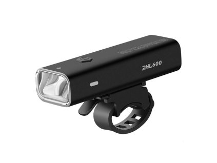 Predné svetlo na bicykel Rockbros RHL600 (čierne)