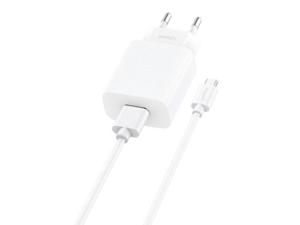 Foneng EU28 12W sieťová nabíjačka, 1xUSB, QC 3.0 + USB Micro kábel