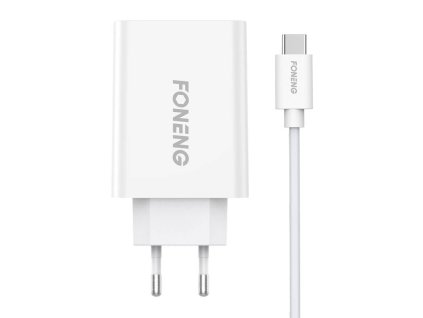 Rýchlonabíjačka Foneng 1x USB EU43 10.5W+ kábel USB typu C