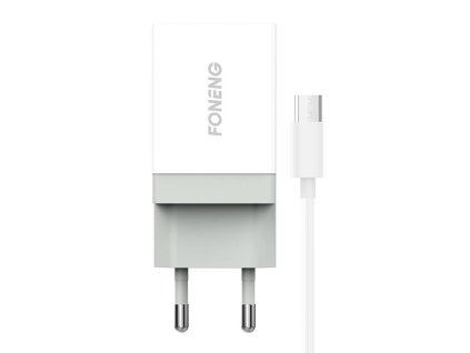 Rýchla nabíjačka Foneng 1x USB K210 10.5W + USB Micro