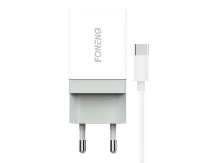 Rýchla nabíjačka Foneng 1x USB K210 10.5W + kábel USB typu C