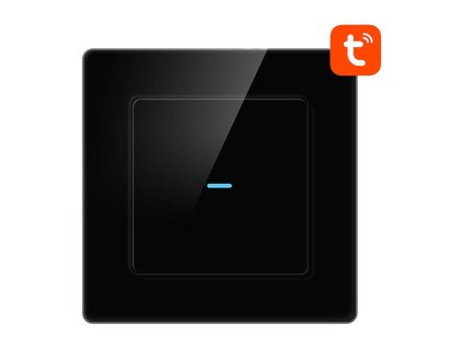 Dotykový spínač WiFi Avatto N-TS10-B1 Single TUYA (čierny)