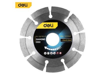 Diamantový kotúč Deli Tools EDH-SQP125-E1