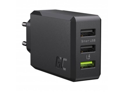 Green Cell GC ChargeSource 3 3xUSB 30W rýchlonabíjačka s funkciami Ultra Charge a Smart Charge