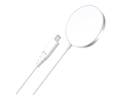Choetech T518 Magnetická bezdrôtová nabíjačka 15 W (biela)
