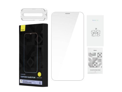Baseus 0,4 mm Corning HD Iphone 12 Pro MAX tvrdené sklo + čistiaca sada