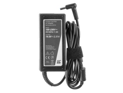Nabíjací adaptér Green Cell AD74P PRO 19,5 V 2,31 A 45 W pre HP 250 G2 G3 G4 G5 255 G2 G3 G4 G5, HP ProBook 450 G3 G4 650 G2 G3