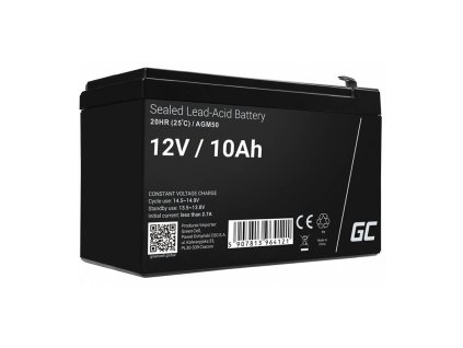 Bezúdržbová batéria AGM VRLA Green Cell AGM50 12V 10Ah (pre UPS, auto, kosačku)