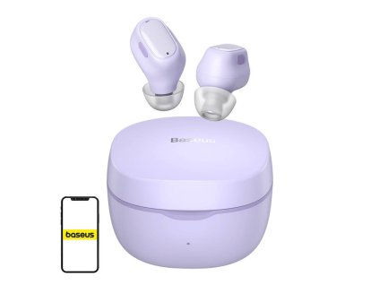 Bezdrôtové slúchadlá Baseus Bowie WM01(fialové)
