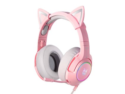 Herné slúchadlá ONIKUMA K9 Pink RGB
