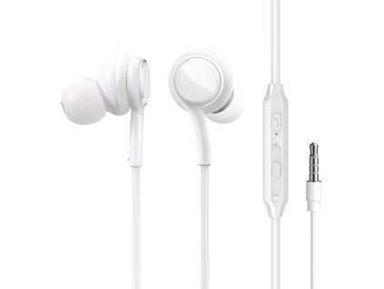 Káblové slúchadlá do uší Joyroom JR-EW02, (biele)