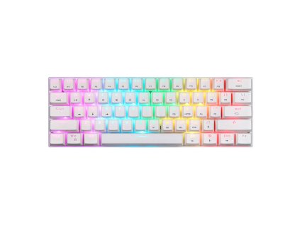 Bezdrôtová mechanická klávesnica Motospeed SK62 White (modrý spínač)