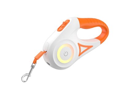 LED automatické vodítko Rojeco 5 m (oranžová a biela)