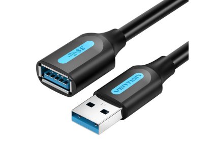 Predlžovací kábel USB 3.0 samec - samica Vention CBHBH, 2 m (čierny)