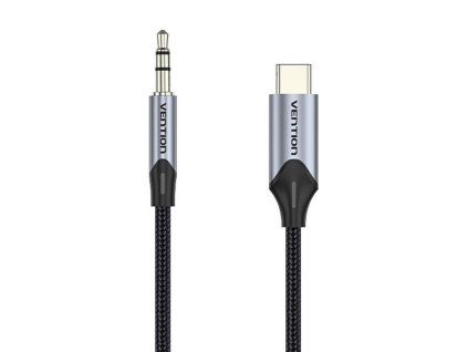 Audio kábel USB-C na 3,5 mm mini jack 1 m čierny