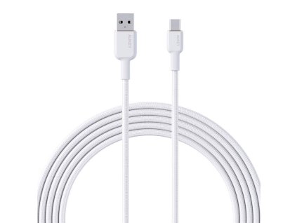 Aukey CB-NAC1 kábel USB-A na USB-C 1 m (biely)