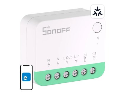 Inteligentný mini spínač WiFi Sonoff MINIR4M (HomeKit, SmartThings, Home Assistant)