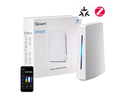 Centrálna jednotka WiFi ZigBee Bluetooth Matter SONOFF iHost Hub AIBridge-26, 4GB, LAN