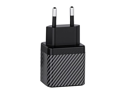 Wall charger INVZI GanHub 3x USB-C, 140W, EU/UK/AU/US (black)
