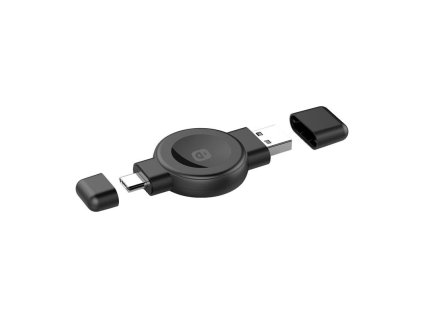 Choetech T606-F In-line bezdrôtová nabíjačka pre inteligentné hodinky (čierna)
