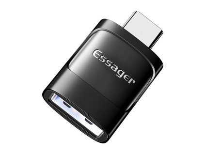 Adaptér USB 3.0 samica na USB-C samec OTG Essager (čierny)