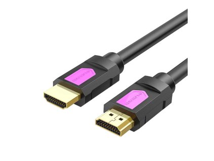 Vysokorýchlostný kábel HDMI 4K k HDMI 2.0 Lention VC-HH20, 18 Gb/s, PVC, 1 m (čierny)