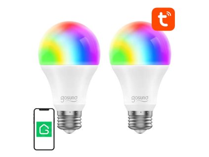 Inteligentná žiarovka WiFi RGB LED Gosund WB4-2 E27 (2-balenie) Tuya